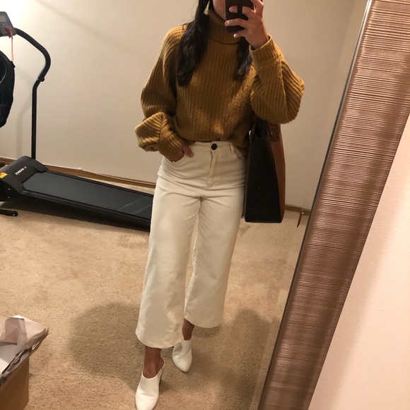 Turtleneck roll neck tucked sleeve sweater sz S - Picture 6 of 8